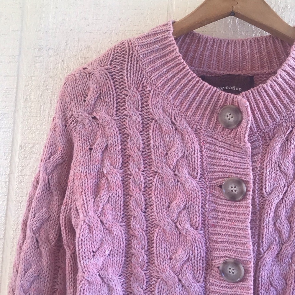 Reformation Annie cable knit cardigan sweater - Picture 12 of 16